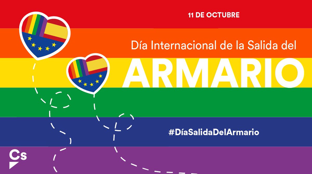 ¡Hoy celebramos el Día Internacional de la salida del armario! Un día para visibilizar lo diversa que es nuestra sociedad 😍

Sigamos construyendo un mundo donde la libertad, la tolerancia y la igualdad se impongan al miedo, al rechazo y al odio #DíaSalidaDelArmario 🌈