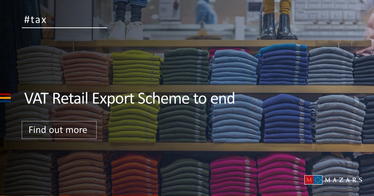 In a blow to UK retailers, HMRC has announced that from 1 January 2021, the VAT Retail Export Scheme will cease to be valid in the UK. Find out more here: bit.ly/3c3tgAH #taxes #HMRC