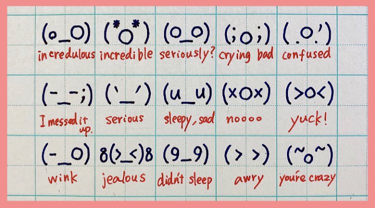 Japanese emoticons!