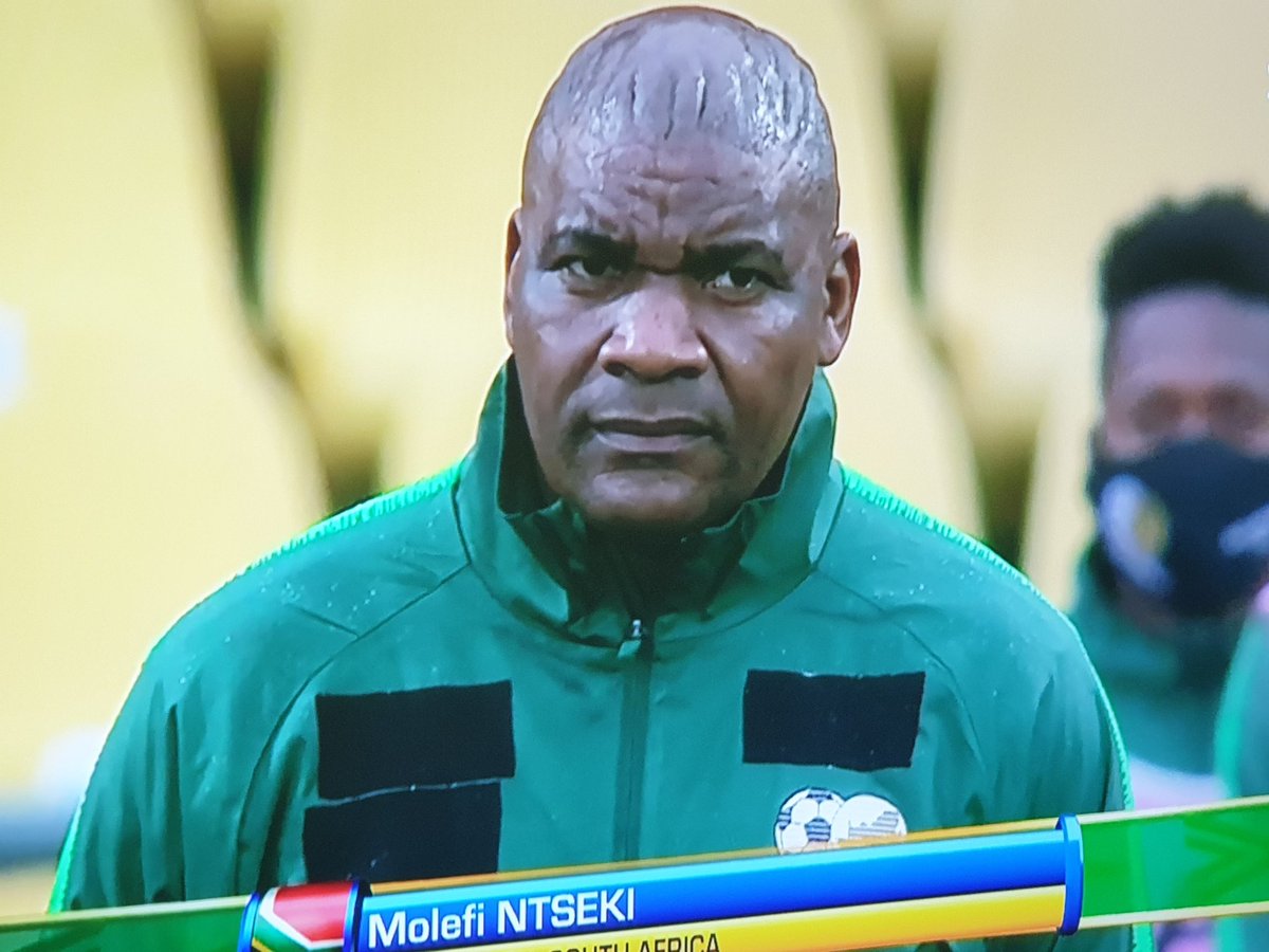 mamelodi_1937's tweet photo. It seems @BafanaBafana technical team all wearing NIKE merchandise. But hiding it (embarrassing) 😂😂😂 https://t.co/C8ZyBG37kg