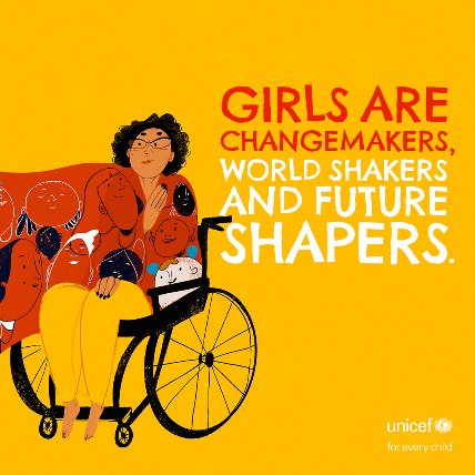 UNICEFBotswana's tweet photo. Investing in girls lasts forever.

Together, let's tear down all barriers and lift them up. Let’s reimagine an equal world for all. #DayOfTheGirl #GenerationEquality https://t.co/Nm3cY3TI7A