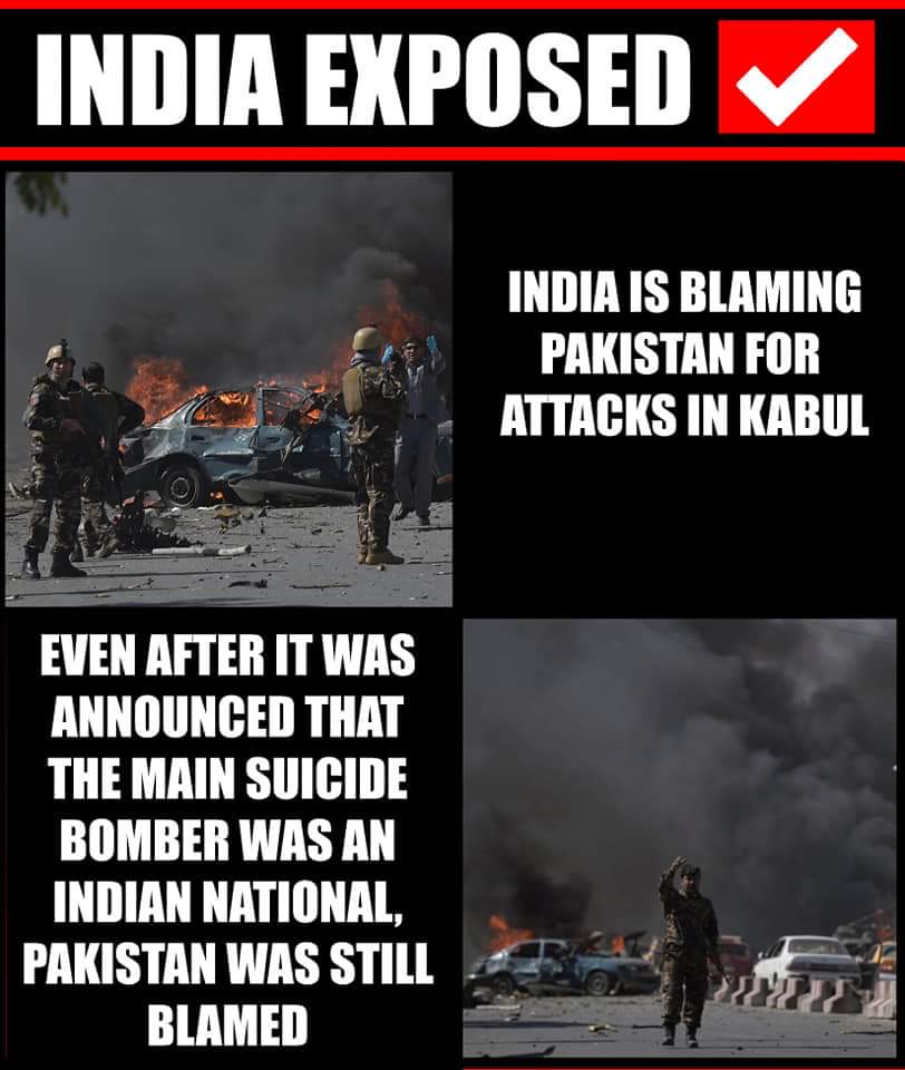 SajawalVirkPti's tweet photo. India is blaming Pakistan for attack in kaabil, even after it was announced that the man suicide Bomba was an Indian national Pakistan was still blamed..
#FATFMustwhitelistpakistan https://t.co/wHtyEVVTCs