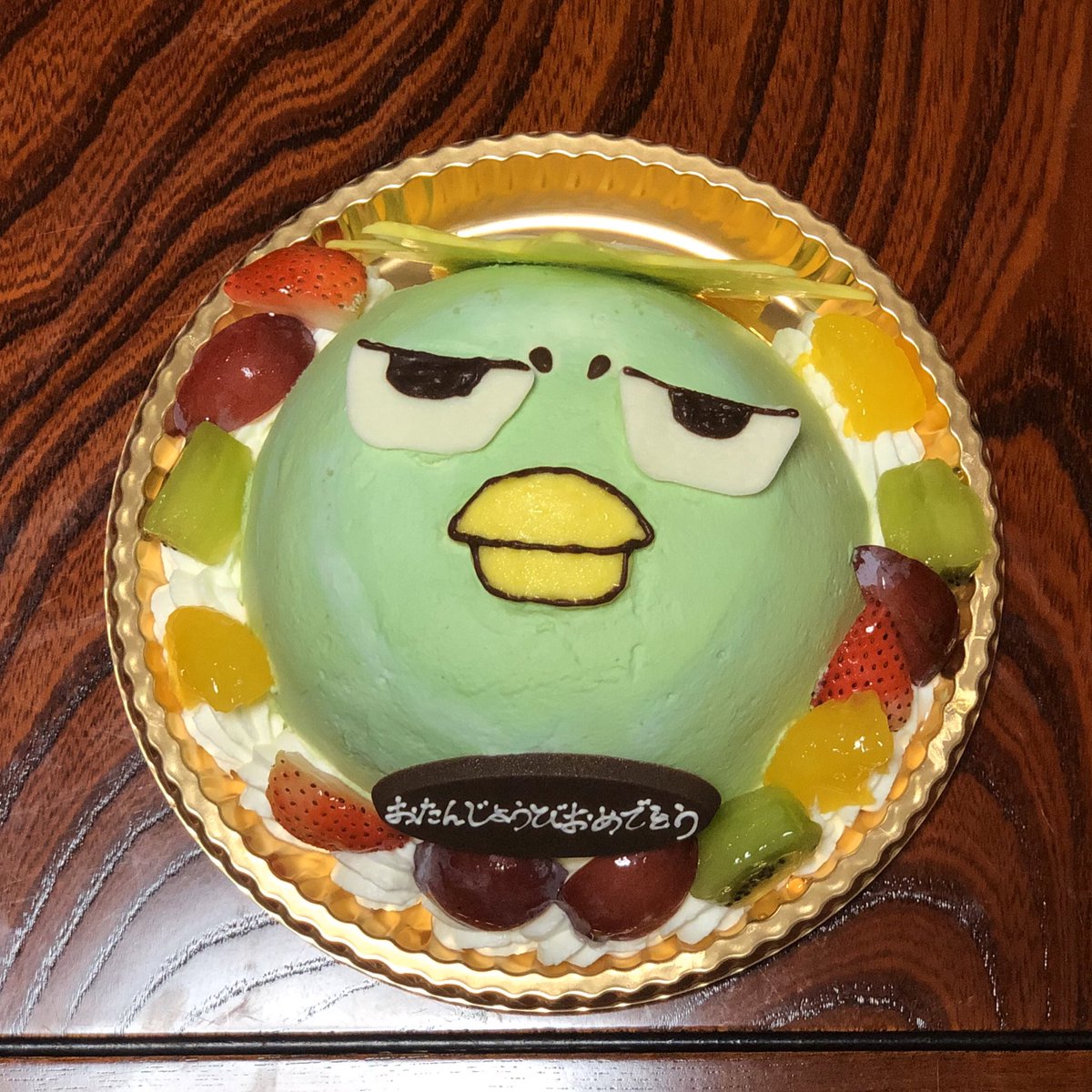 お菓子の蔵 太郎庵 カッパぐりーんちゃん Kappagree N のお誕生日祝いに太郎庵のオリジナルケーキをお使いいただきました ありがとうございます 太郎庵 ケーキ カッパぐりーんちゃん