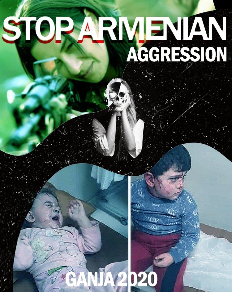 Operativ_MM's tweet photo. Armenia has blatantly violated the ceasefire regime and launched a missile attack on innocent residents in the city of Ganja. This is a war crime and gross violation of the Geneva Conventions. #PrayForGanja #StopArmenianTerrorism 
#OMM2020
#KarabakhIsAzerbaijan https://t.co/0aQDEvdIOr