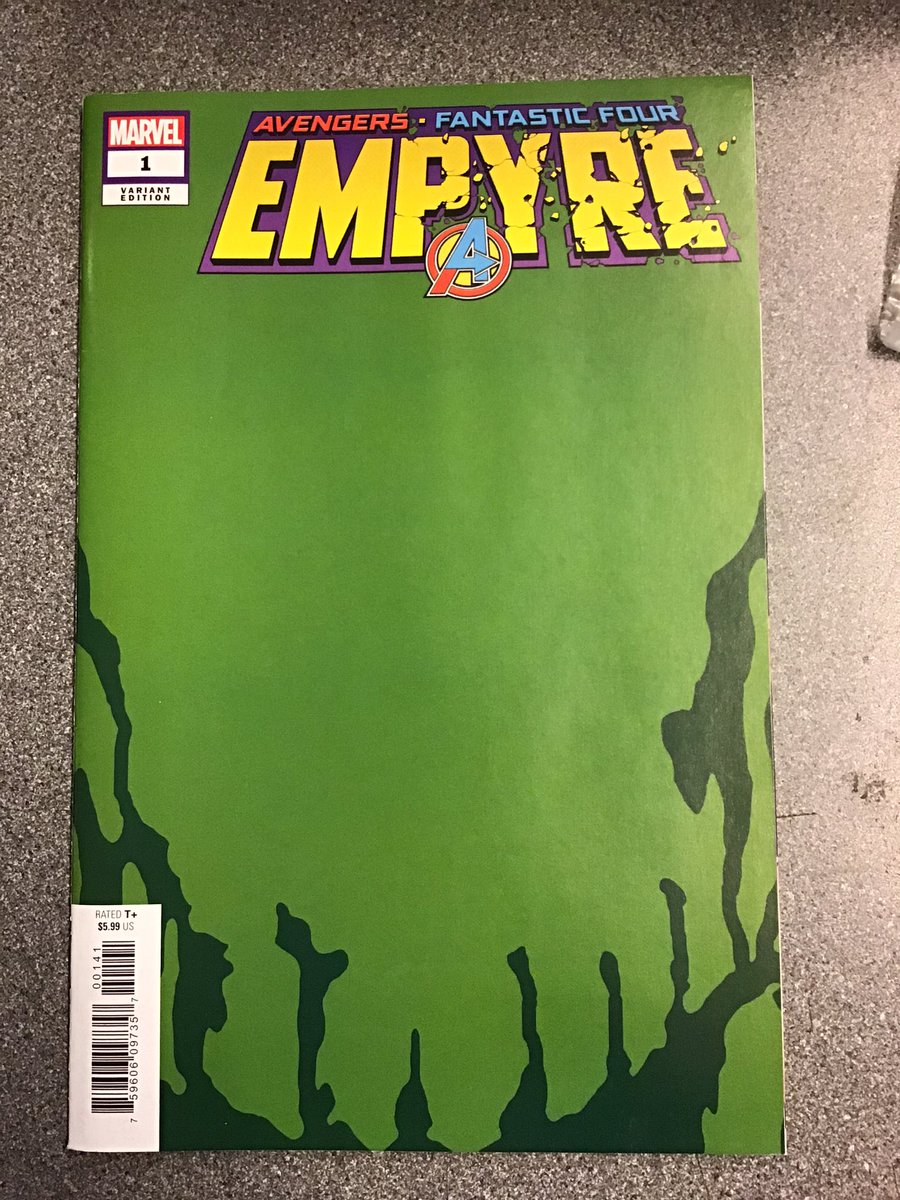 bathcomics's tweet image. Just added this rare 1:200 Empyre #1 Skrull Green Variant (and more!) to our eBay shop! Follow the link above to for a chance to grab it before it’s gone for good! #Marvel #marvelcomics #Empyre #Avengers #FantasticFour #AlEwing #comics #ukcomicshops