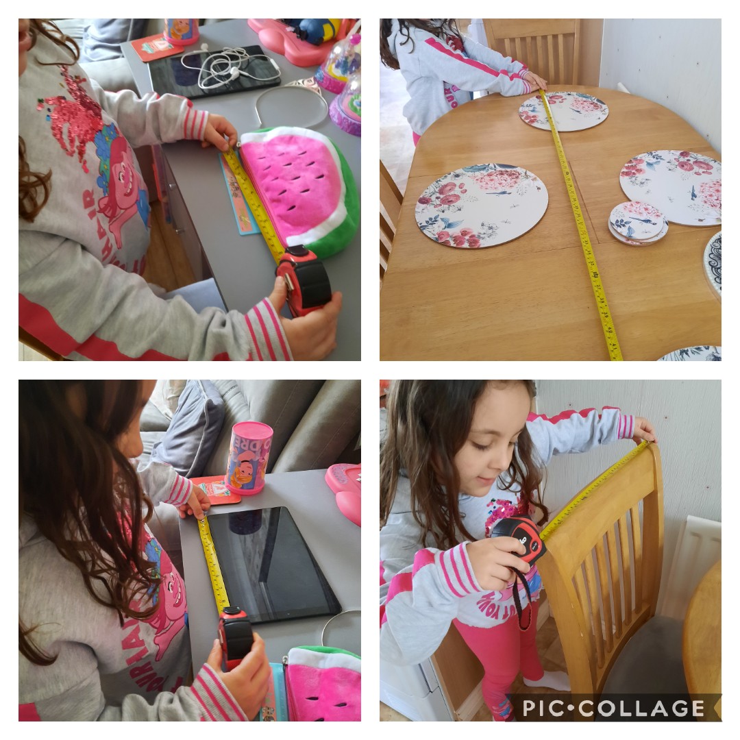 JodieTurner001's tweet photo. Eva loved measuring things around the house with the tape measure for her home work this week @HLC_Primary @MrEvansHLC #HLCthinkmaths https://t.co/pTxHoRwr9Z