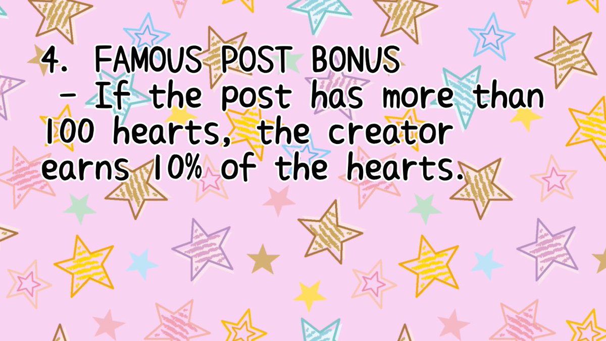 4.) Famous Post Bonus (Ever Hearts)