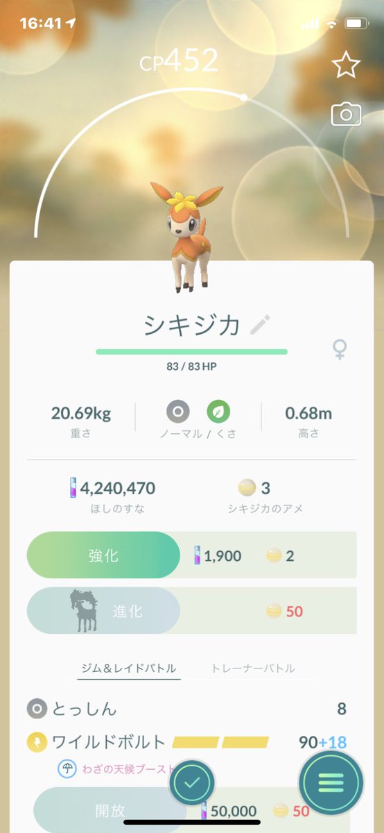 上 シキジカ 進化 ポケモンの壁紙