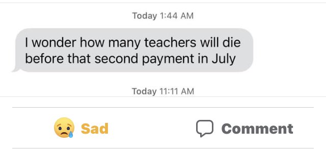 DiChiTeaches's tweet photo. In regards to #nycteachers bailing out #nyc.. AGAIN
@NYCMayor
It’s too late to fix payroll, 1/2 payment on summer checks makes it impossible to collect what’s actually #OWED.. And some fear, they won’t even be alive to collect.
#NYCDOE #teacher #Retro #retropay https://t.co/pWHYtiOUY2