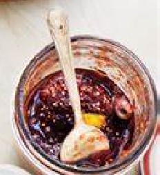 So for something a little different we have just finished some Mission fig, orange and pistachio conserve.