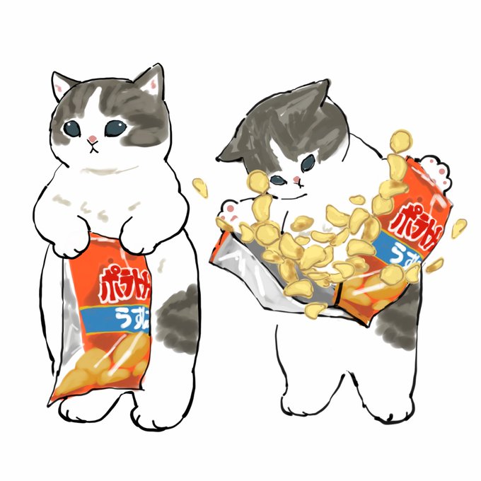 「動物 ポテトチップス」のTwitter画像/イラスト(新着)