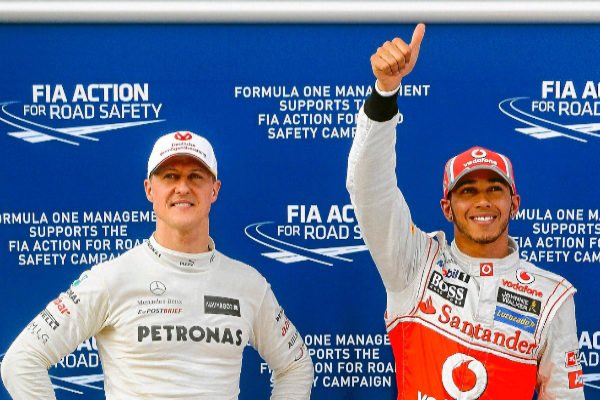 2010MisterChip's tweet image. RÉCORD HISTÓRICO - Lewis Hamilton acaba de igualar a Michael Schumacher como piloto con más victorias en la historia de la F1 (91 GGPP para cada uno).