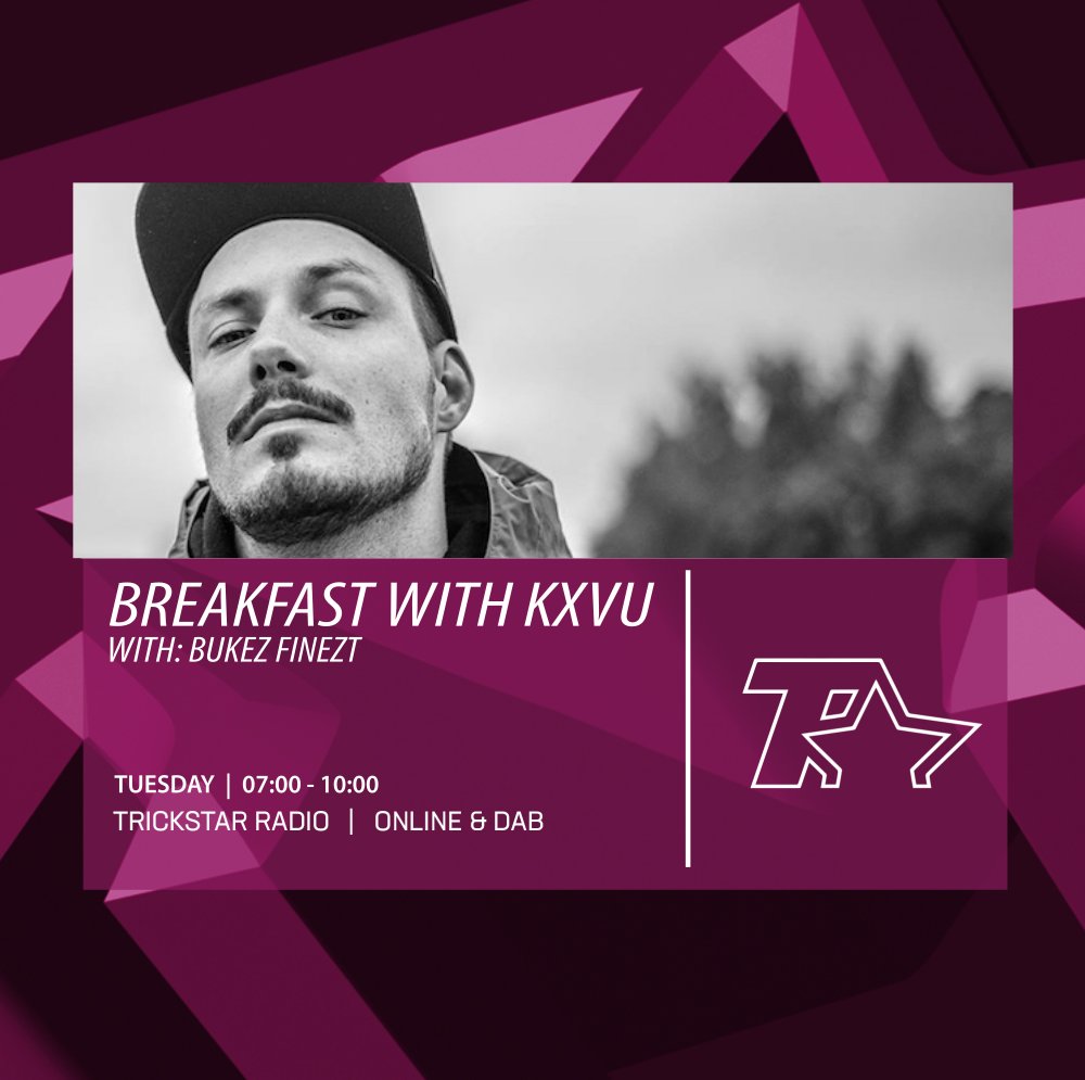 THIS MORNING ON #BREAKFASTWITHKXVU

- <a href="/BUKEZFINEZT/">Bukez Finezt</a> joins us to talk through his new release with <a href="/Chestplate_uk/">Chestplate</a>
- Some exceptional new bangers
- National Train Your Brain Day

Live via @trickstarbtn // trickstarradio.com // App // DAB 

#BREAKFASTWITHKXVU