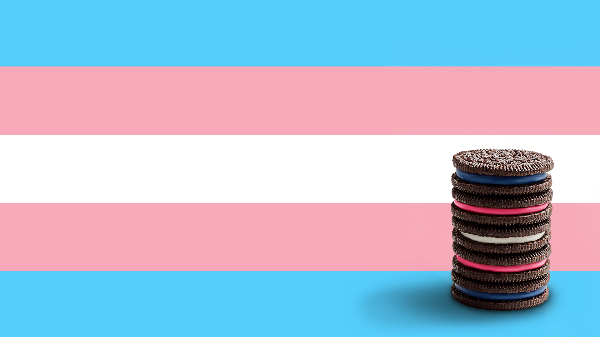 OREO Cookie on X: The Transgender pride flag consists of five horizontal  stripes: two light blue, two pinks, and one white.   / X