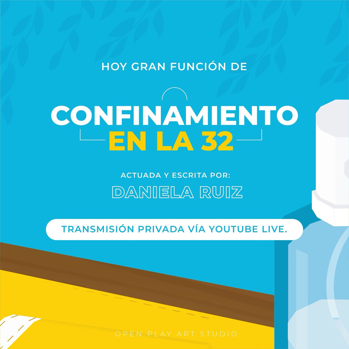 OpenPlayCol's tweet photo. Es Hoy, a las 3:30pm vía transmisión en vivo por YouTube #TeatroFamiliar https://t.co/kClG3debRq