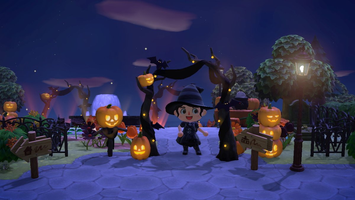 pokic4t's tweet photo. Parée pour halloween ! #AnimalCrossingNewHorizons #ACNH https://t.co/uwQjagEl9f