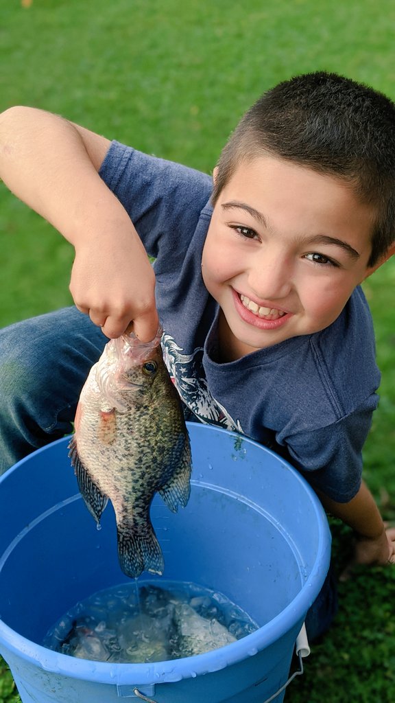 Little Rock with the Catch of the day! 🎣