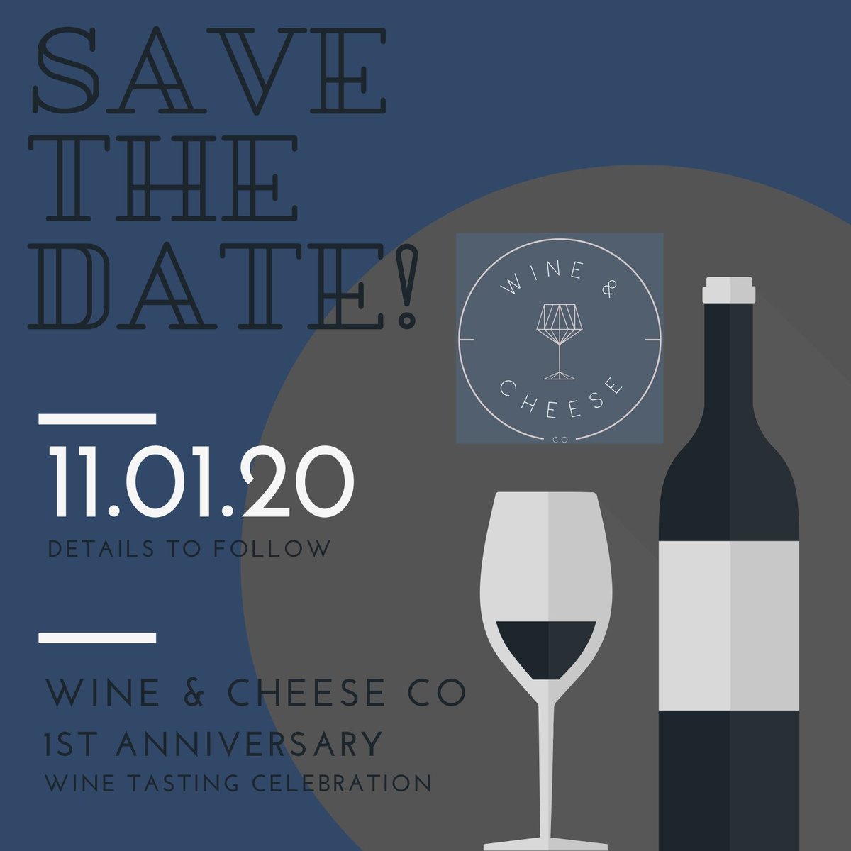 Wine_CheeseCo's tweet photo. Keep your eyes out for more details about our 1st ANNIVERSARY Celebration coming soon! #wineandcheeseco #winetasting #1stanniversary #winebar #winecheeseco https://t.co/giGgTopVIQ
