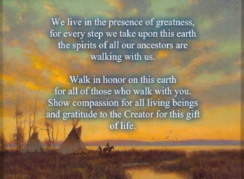 1lightglobal's tweet photo. How do you walk in honor on this earth?
How do you show compassion for all living beings?

#OneLightGlobal #OneWorld #OneFamily #IndigenousWisdom
Native Americans Ya-Native Videos https://t.co/tpUpBodgmE