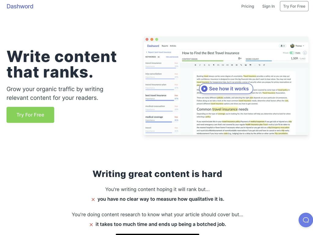 riteshnaik's tweet photo. Dashword – Grow your organic traffic by writing relevant content was just featured on BetaList... https://t.co/LJgDn6Xqn8 #Startup #Share #Dashword – Grow your organic traffic by writing relevant content @Dashword – Grow your organic traffic by writing relevant content https://t.co/iGBa3dHRAv
