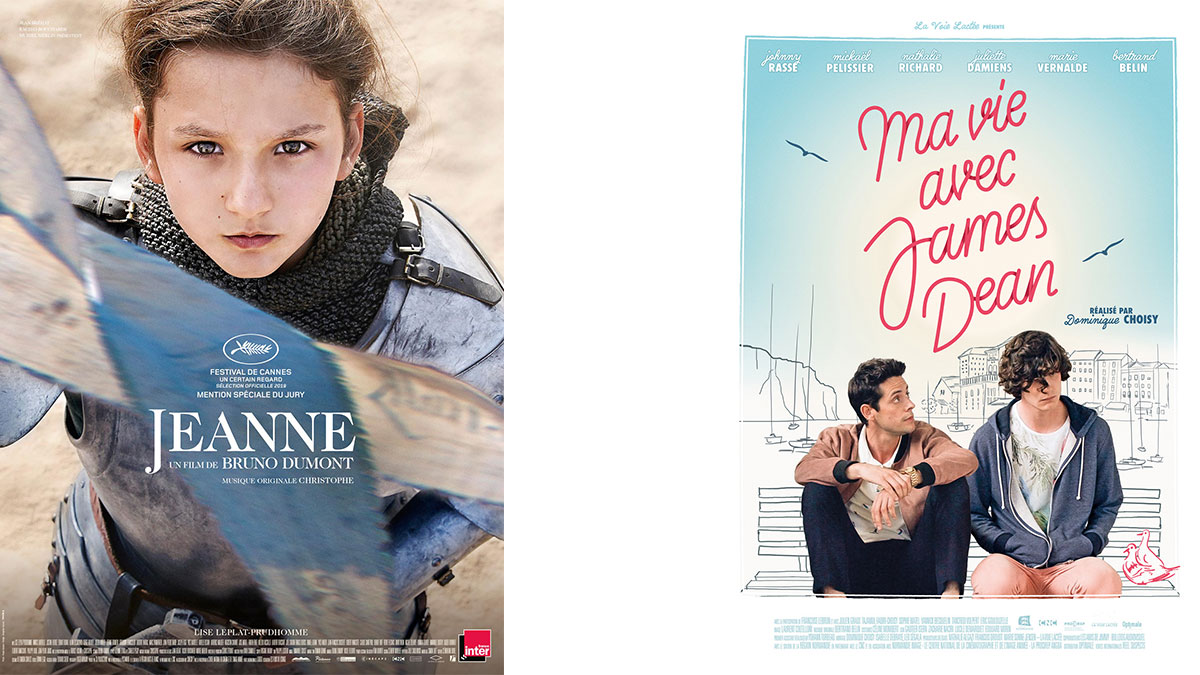 On va regarder un truc amusant. Des affiches de film. Jeanne a un prénom, juste un prénom. James a aussi un nom de famille. 1/30