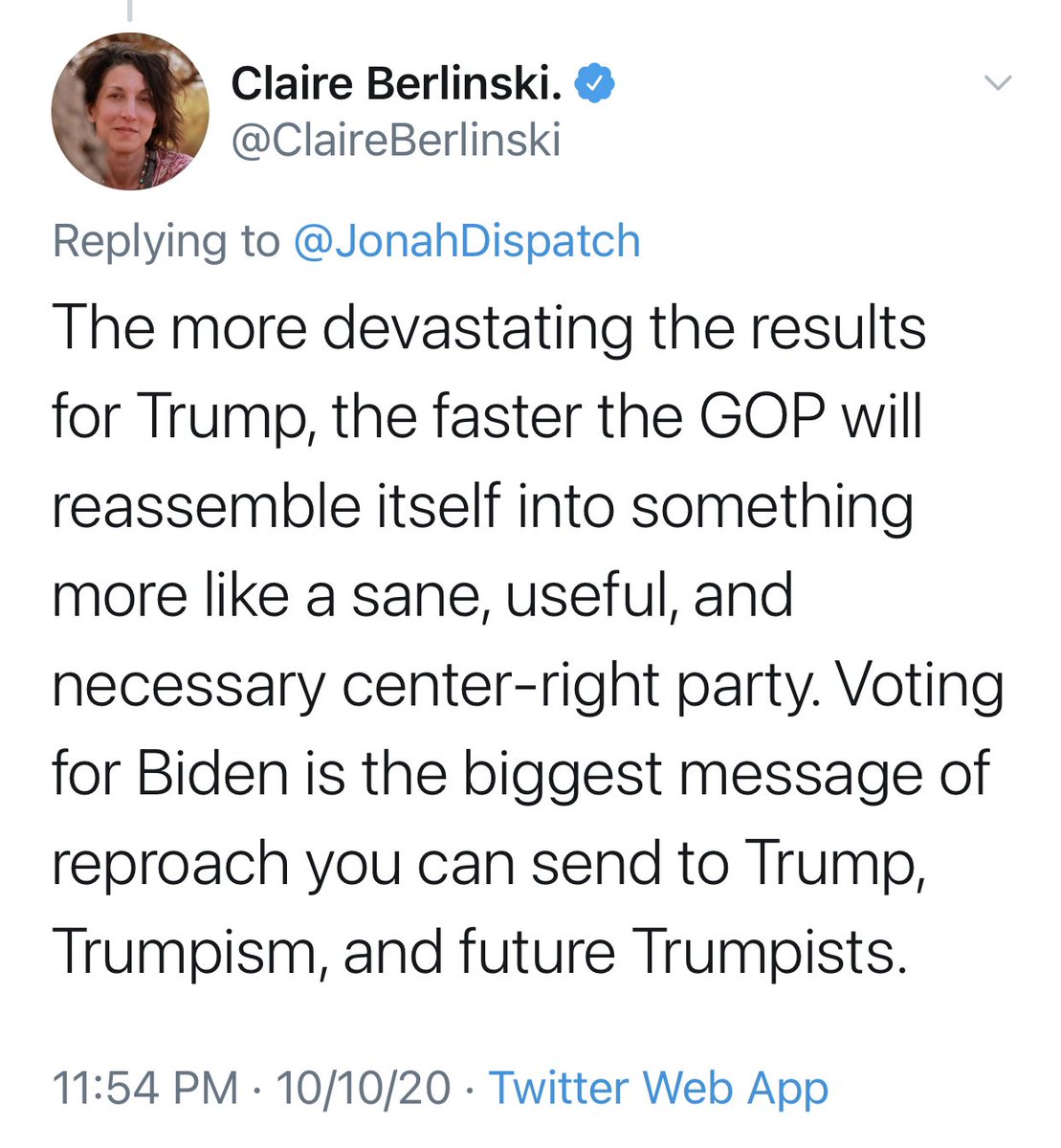 I’ve seen Tom Nichols and others say the same thing. It’s ridiculous. Translated, it means “If we treat leftists with dignity and respect, then they will certainly treat us the same.” How did that work for Mitt Romney? He was utterly destroyed and steamrolled by the left.