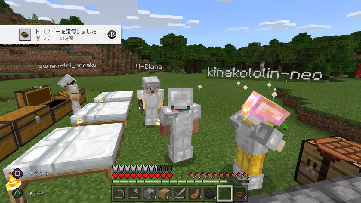 むっちょ ォ優曇華 Minecraft Playstation R 4 Edition シチューの時間 ブロンズ 誰かにあやしいシチューを渡す Bedrock Only Ps4share T Co Rcmuhczvgw