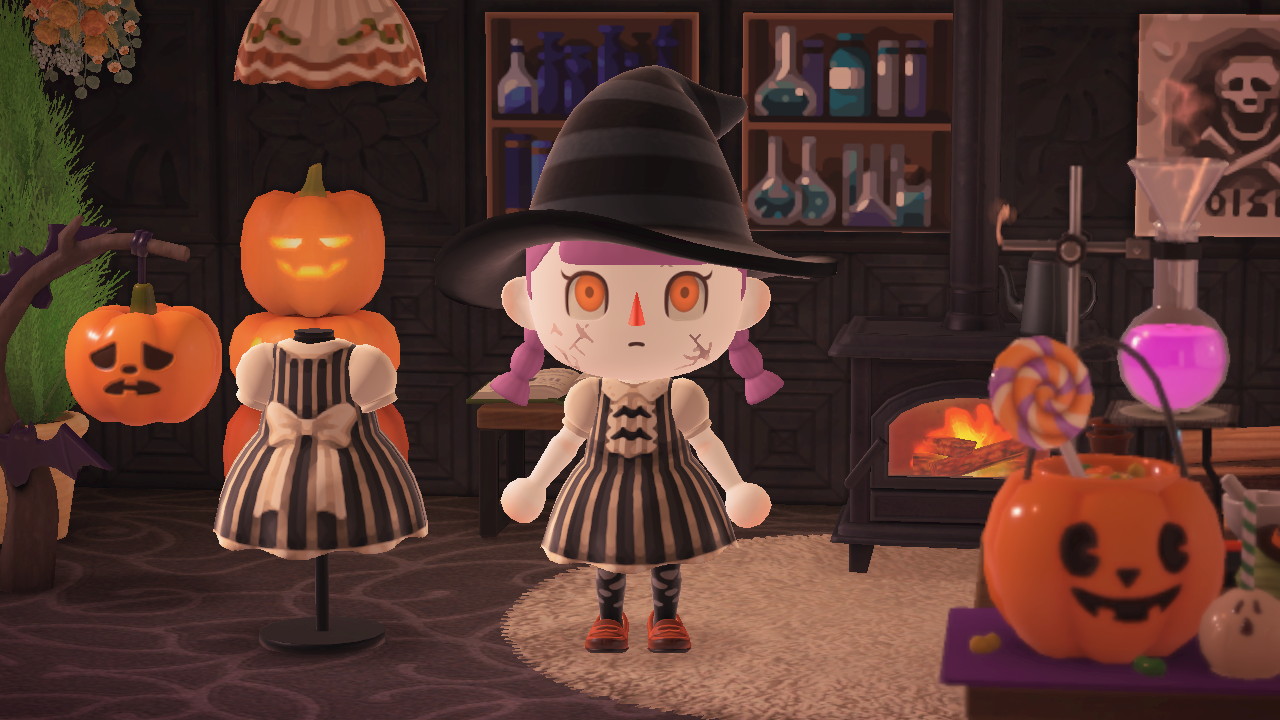 ろまえ ハロウィンむけのワンピースです どんぐりワンピースをコウモリっぽいボタンにしただけですがよかったら マイデザイン T Co Ohj1y5pq64 Twitter