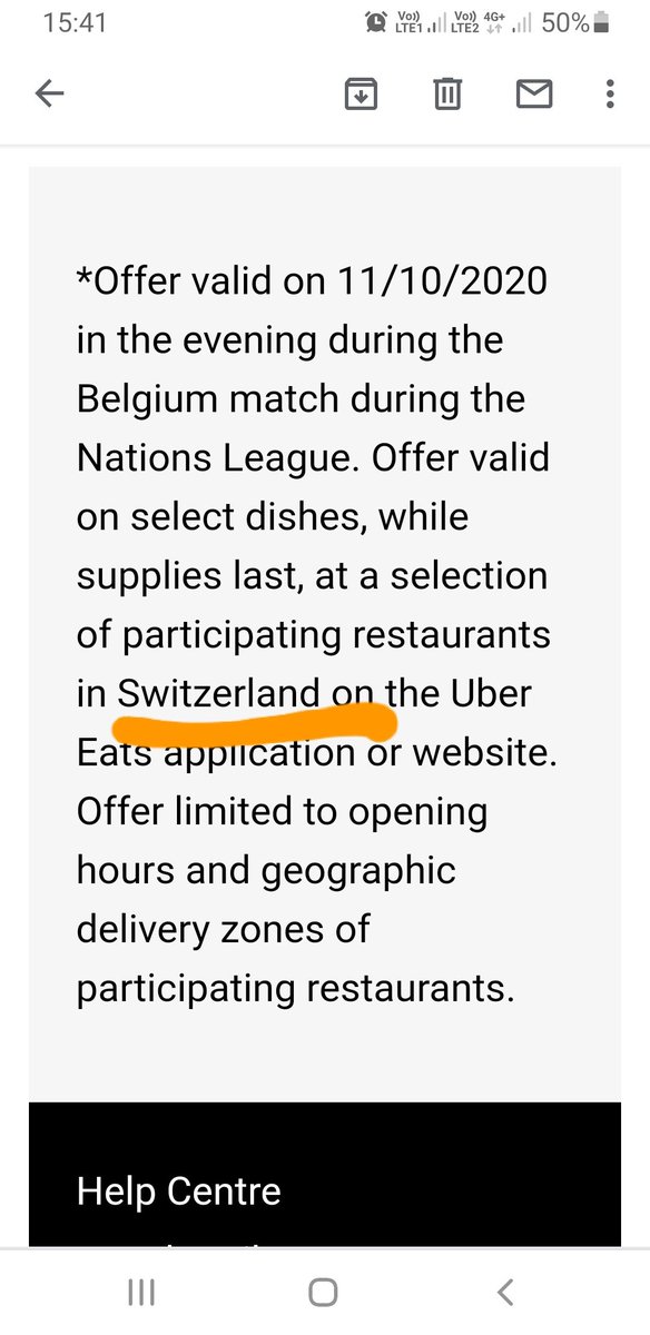 Fijn dat jullie de gestrande Belgische toeristen in Zwitserland niet vergeten, @ubereats! 😁