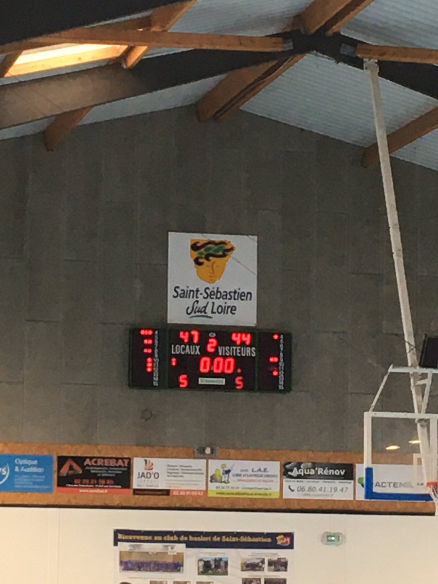 PatJean44's tweet photo. Mi-temps 47-44 pour l’#ALSS Basket 🏀 contre @ABC3RIVIERES https://t.co/ACZEsiU6Ry