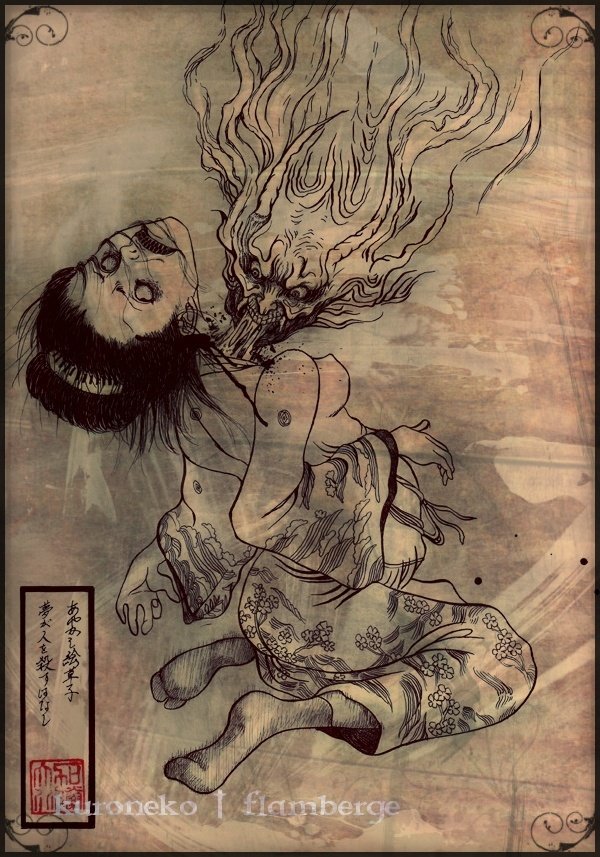 秋深まり、夜も更けるのが早く、月明かりの中、百鬼夜行の群れもさぞ賑やかなことでしょう。

#ツイッター秋の作品展示会 