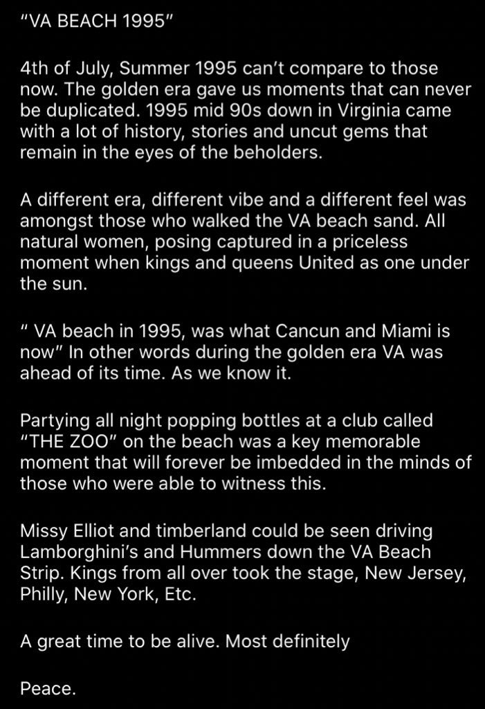 The Virginia Beach Era , 1995