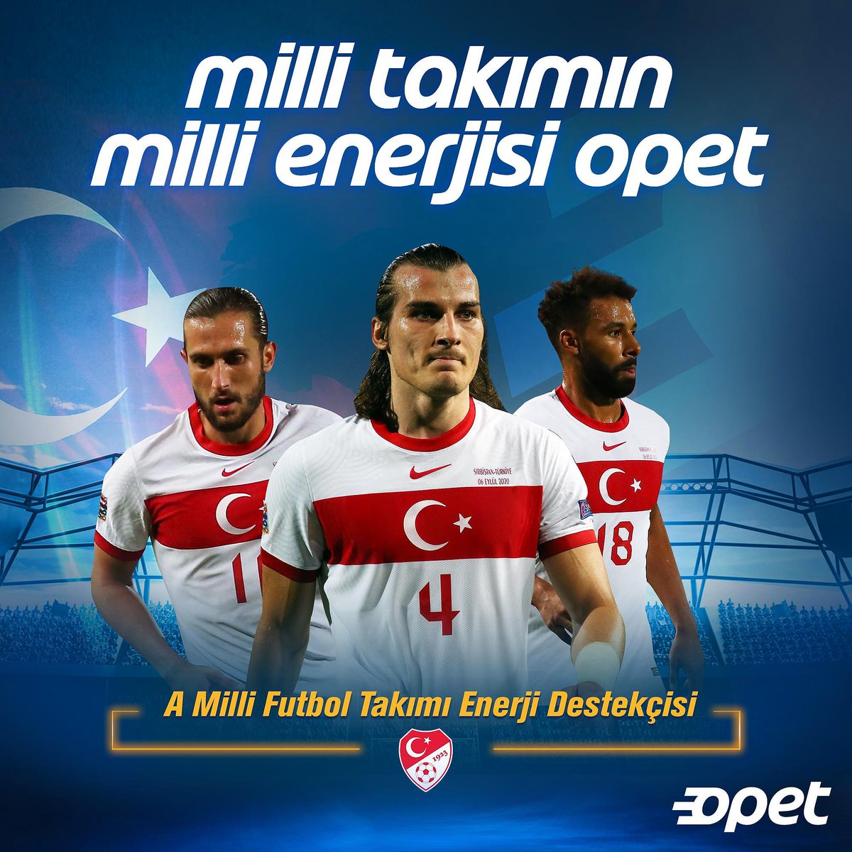 Uluslar Ligi 3. maçında rakibimiz Rusya, Opet bu önemli mücadelede Millilerimizin yanında. Başarılar Milli Takım! @MilliTakimlar https://t.co/nzYnA3sWKl