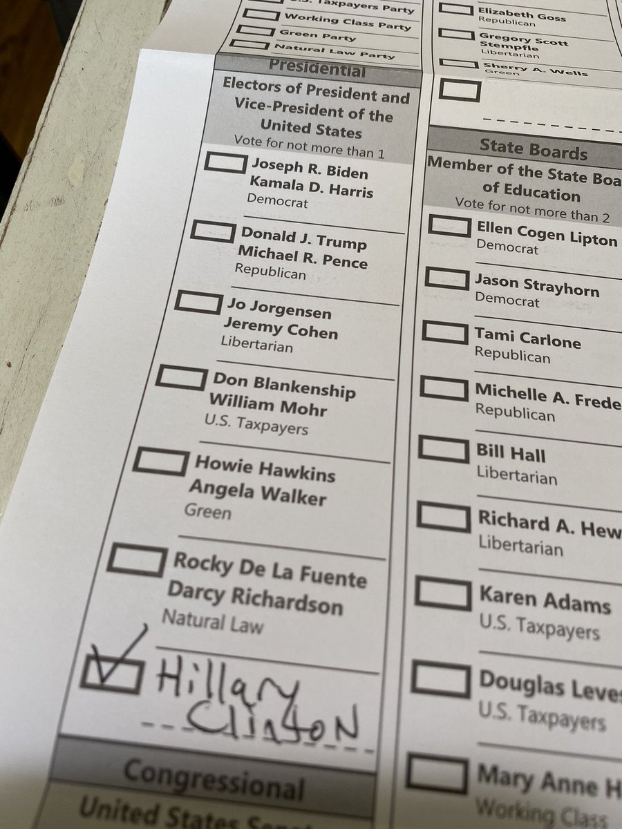 SamHasDOOMS's tweet photo. @DavidSandbeck @ProudSocialist Doing my part! I’m #StillWithHer #clinton2020 #nosexcrimsinthewhitehouse https://t.co/PYUNf4ixqV