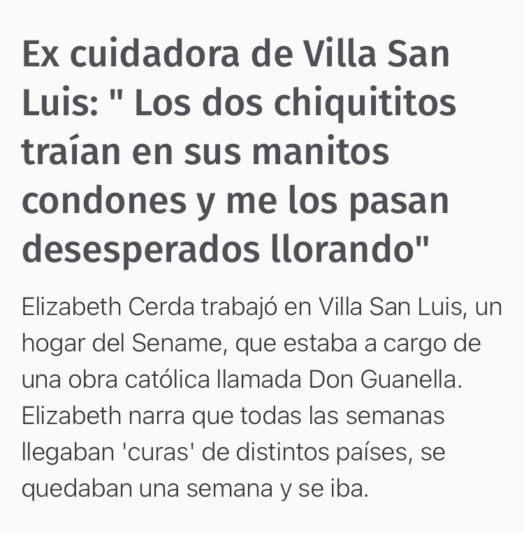 Mientras Annie Hunter fue directora de Sename pasó uno d los casos más grandes de explotación sexual infantil: Villa San Luis un hogar donde violaban a niños curas d todo el mundo, nadie preso y obra don guanella duelos del hogar hasta el día de hoy siguen como privado d Sename
