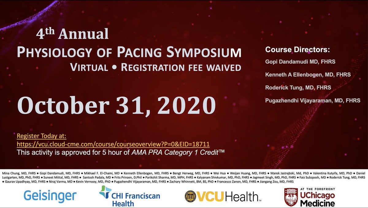 Gopi Dandamudi (@gdandamudimd) on Twitter photo 4th Annual Physiology of Pacing Symposium (#PPS4) now open for registration. Please join us as we learn about advances in cardiac pacing from global leaders #dontdisthehis <a href="/Hisdoc1/">Pugal Vijayaraman</a> <a href="/KennethEllenbo1/">Kenneth Ellenbogen</a> <a href="/DrRoderickTung/">Roderick Tung</a> <a href="/psharmadoc/">Parikshit S Sharma, MD, MPH, FACC, FHRS</a> <a href="/drsuneet/">Suneet Mittal</a> <a href="/drjohnm/">John Mandrola, MD</a> <a href="/MihailChelu/">Mihail G. Chelu, MD, PhD</a> <a href="/shivkumarmd/">Kalyanam Shivkumar MD PhD</a> 4th Annual Physiology of Pacing Symposium (#PPS4) now open for registration. Please join us as we learn about advances in cardiac pacing from global leaders #dontdisthehis <a href="/Hisdoc1/">Pugal Vijayaraman</a> <a href="/KennethEllenbo1/">Kenneth Ellenbogen</a> <a href="/DrRoderickTung/">Roderick Tung</a> <a href="/psharmadoc/">Parikshit S Sharma, MD, MPH, FACC, FHRS</a> <a href="/drsuneet/">Suneet Mittal</a> <a href="/drjohnm/">John Mandrola, MD</a> <a href="/MihailChelu/">Mihail G. Chelu, MD, PhD</a> <a href="/shivkumarmd/">Kalyanam Shivkumar MD PhD</a>