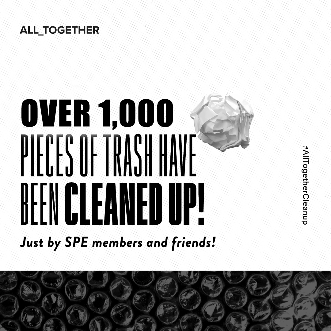 4SPE_Plastics's tweet photo. We exceeded our goal! Over 1,000 pieces of trash have been cleaned up just by SPE friends and members! THANK YOU to all that participated! #AllTogetherCleanup

@donloepp @cpcarlin @vitale007 @SUEZ_MW @PatFarrey @EndPlasticWaste https://t.co/wiSy0PI83Y
