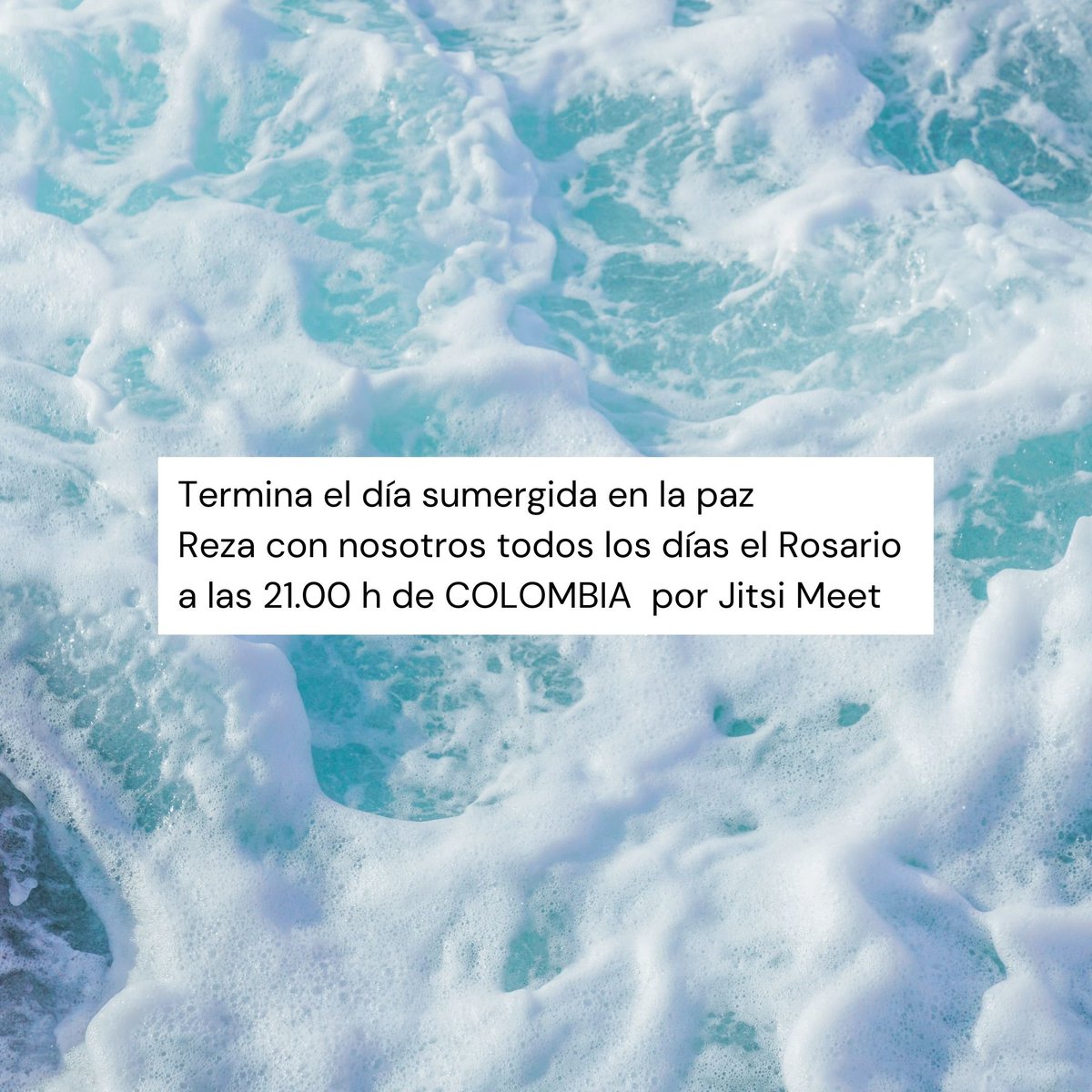 Haz clic en el enlace siguiente para unirte a la oración:
meet.jit.si/SantoRosario19…