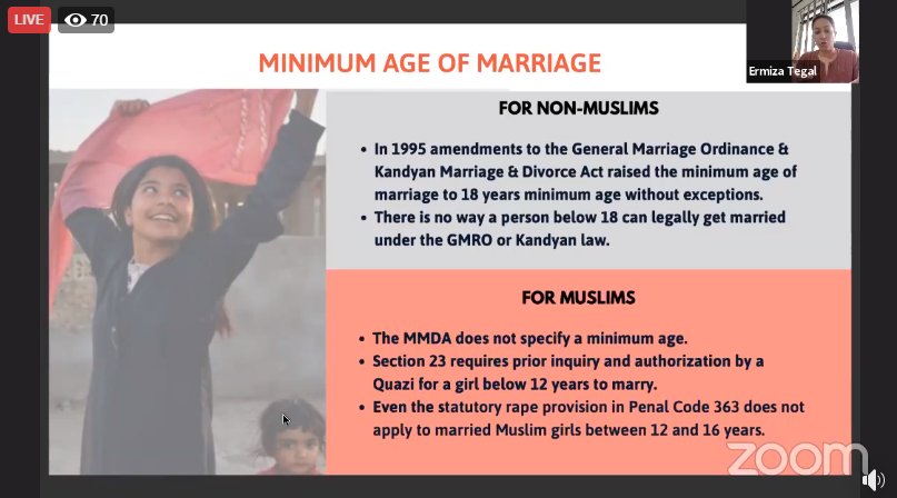 8.  @ErmizaTegal explains the differences between the General Act of Marriage and the MMDA. Statutory of rape is not legally recognised for Muslim women married even under the age of 18. Children under 18 are incapable of giving consent.   #18WithoutExceptions