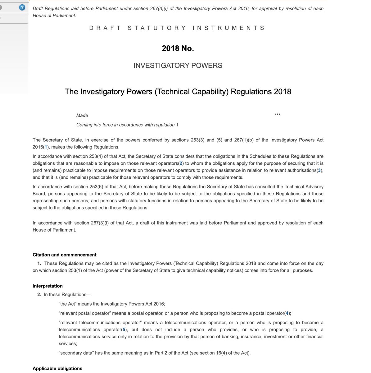 "Comply, or we will ban you." - in the modern day it would be interesting to see the UK Government calling to ban any form of communication which they cannot directly intercept / that cannot serve a Technical Capability Notice