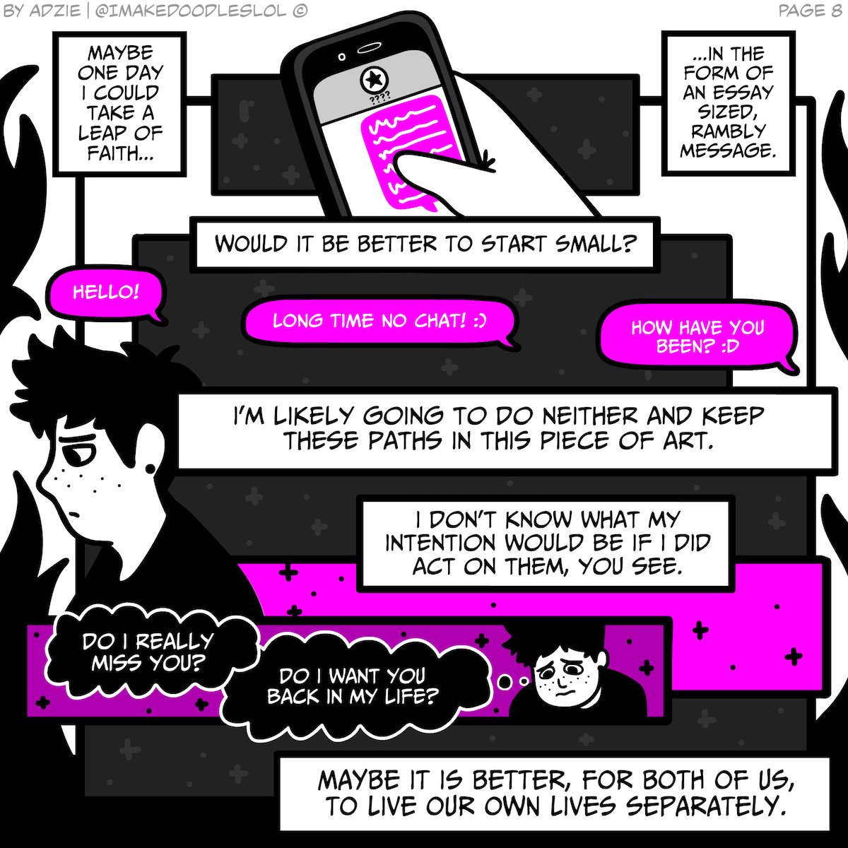 imakedoodleslol's tweet photo. #30ABOUTME 6/30 - #FRIENDSHIP - page 5, 6, 7, 8 / 10 - #comic #autobiocomic #autobio https://t.co/PExilCoTRm
