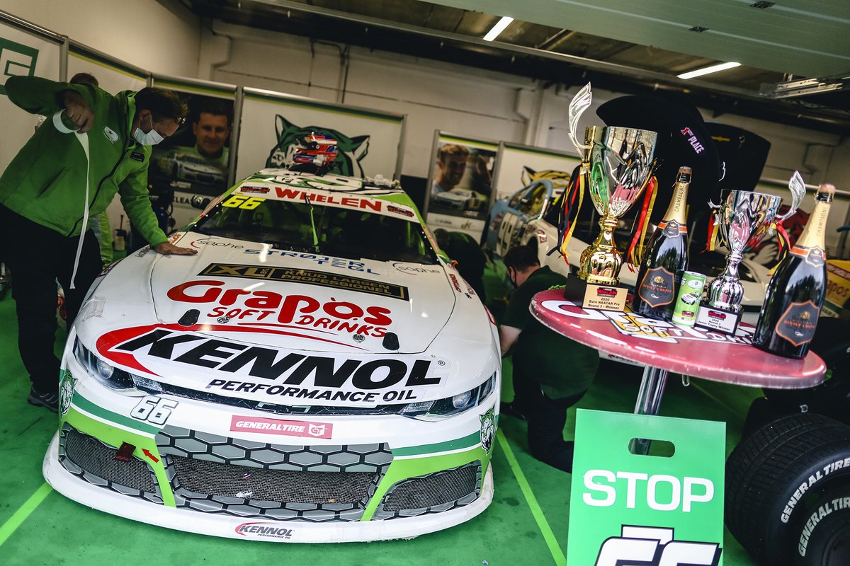 df1_racing's tweet photo. Nice to have those trophies next to our #66 Chevrolet Camaro! Onto Autodrom Most where we want to get more of those shiny trophies with our great DF1 Tigers and hard working crew!  #DF1Racing #EuroNASCAR #NASCAR #NWES Photo: Nascar Whelen Euro Series / Stephane Azemard https://t.co/VPtUrnRpsw