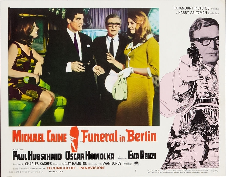 Tuesday, there is a #FuneralInBerlin & you are invited.  Part 1 podcast, Tuesday Oct. 13th.  Be there.  

#MichaelCaine #LenDeighton #SpyMovies #SpyFilms #ClassicMovies #ClassicSpyMovies #GuyDoleman #EvaRenzi #OskarHomolka #PaulHubschmid #Espionage #ActionMovies #1960s