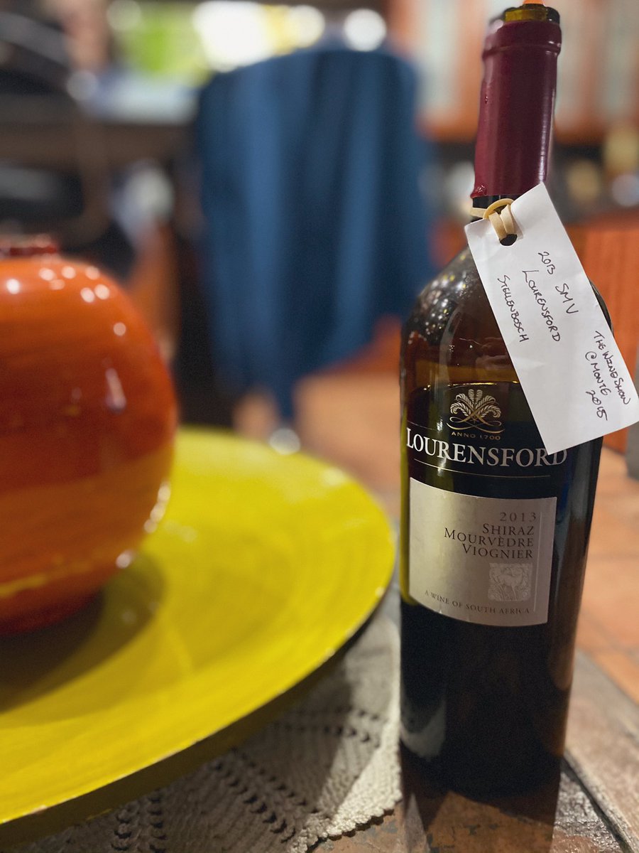 Pulling some Bad Boys out of the Cellar in this cooler weather! 

The <a href="/Lourensford/">Lourensford Wine</a> Shiraz Mourvèdre Viognier - 2013 🙌🏻 that I bought back in 2015 from <a href="/TheWineShowZA/">TheWineShowZA</a> 

Fresh &amp; Fruity with Ripe Red Cherries on the nose &amp; palate... 🍷