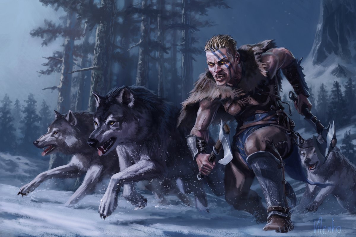 VilenkoArt's tweet photo. A few illustrations from a personal project :)
#art #artwork #digitalart #digitalpainting #fantasy #fantasyart #illustration #characterart #vilenko #vilenkoart #wolfpack #weretober #weretober2020 https://t.co/QtggurzrDB