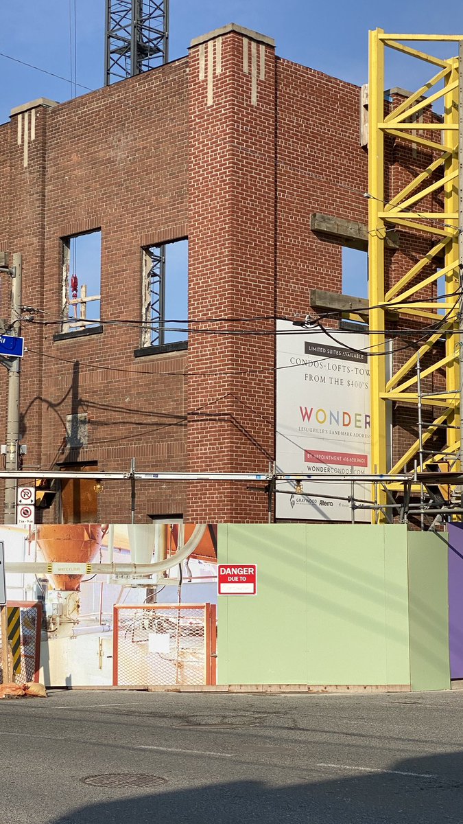 laird_kay's tweet image. My photos of the old #WonderBread factory in Toronto are printed LARGE SCALE as hoardings for the “Wonder” condo development. 🍞@ThePatchProject @STEPSInitiative #graywooddevelopment