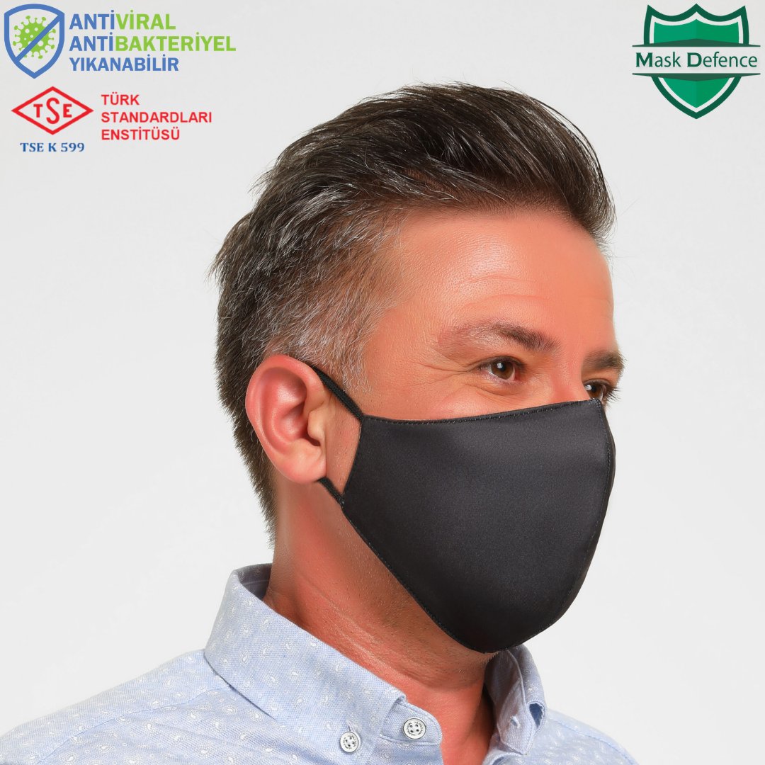 DefenceMask's tweet photo. Mask Defence #antiviral ve #antibakteriyel yıkanabilir kumaş yüz maskesi;
✔Yıkanabilir ve Çoklu Kullanılabilir
✅#TSE ( Türk Standartları Enstitüsü ) K599
✔Hijyenik Doku
✅Yüzünüze Uygun Tasarım
✔Ferah nefes alırsınız
#MaskDefence #kumasmaske #bezmaske #yıkanabilirmaske https://t.co/NxvWCct7LU