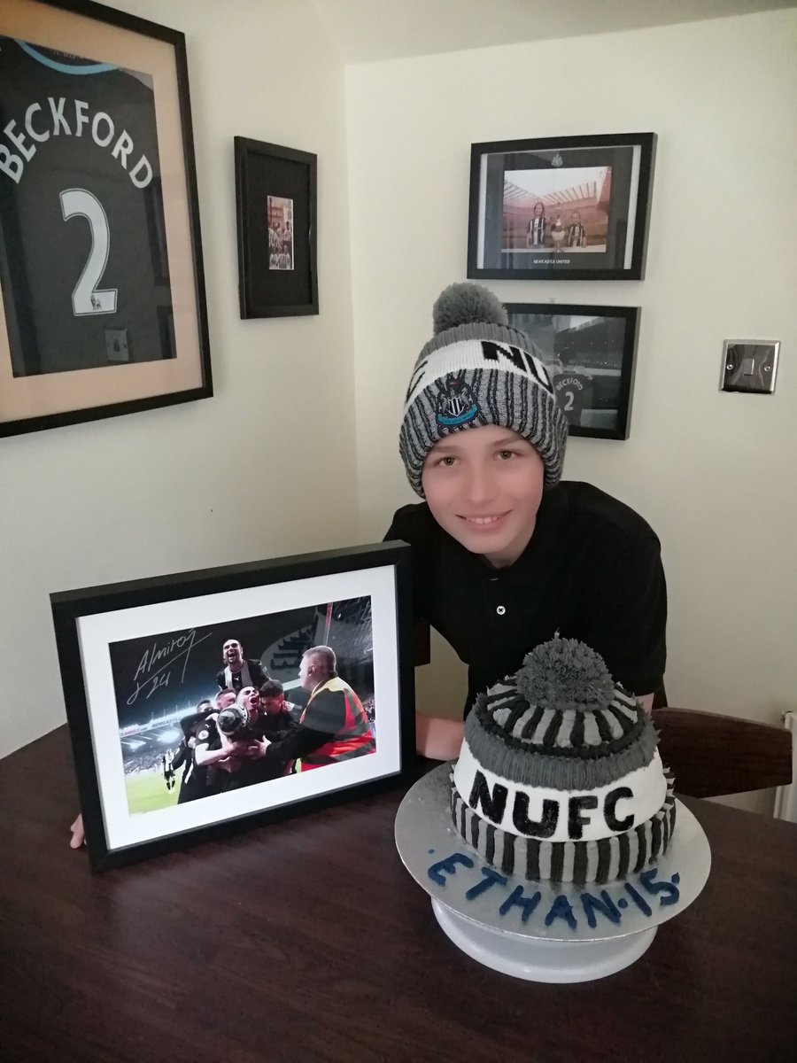 Happy 15th Birthday Ethan. #birthdaycake #happybirthday #almirón <a href="/NUFC/">Newcastle United</a> <a href="/NU_Foundation/">Newcastle United Foundation</a>