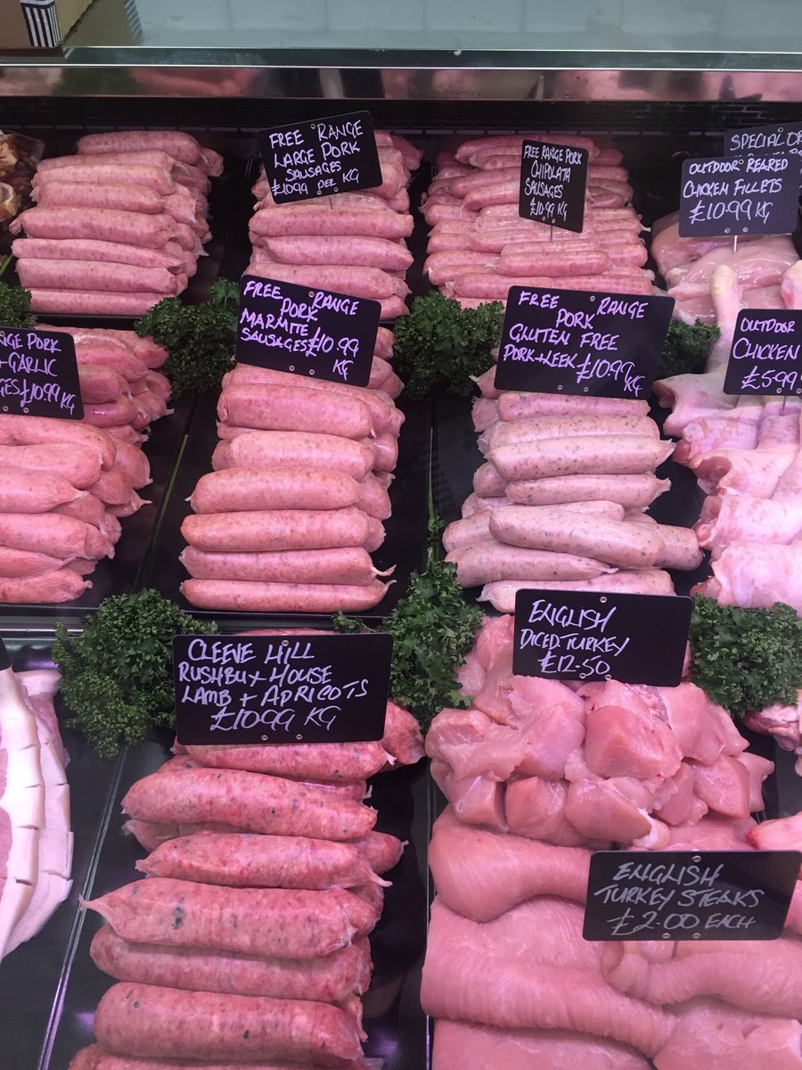 Free range sausages! Who doesn’t love them!? A wonderful array available at Waghornes butcher in Five Valleys Market. #sausage #sausages #topqualitysausage #butcher #butchery #qualitysausage #artisan #stroud #stroudlife #stroudhomes #soglos #visitgloucestershire #localbusiness
