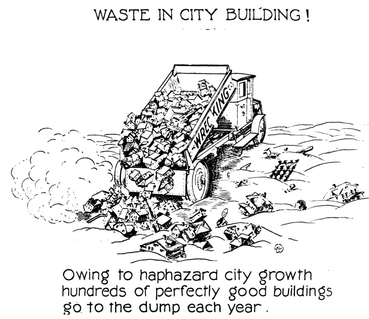 Without racial zoning, "perfectly good buildings" will "go to the dump"